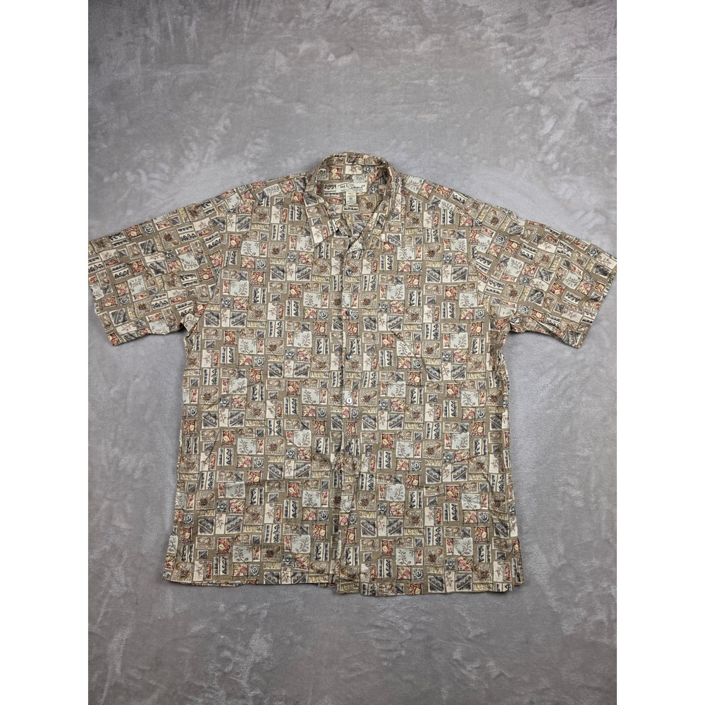Vintage Tori Richard Hawaiian Shirt Mens 2XL Cotton Lawn Floral Aloha USA Read